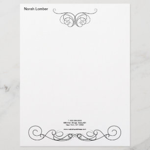 Modern Simple White Professional Letterhead
