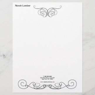 Modern Simple White Professional  Letterhead