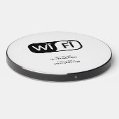 Modern Simple Wifi Network Internet Password Wireless Charger (Front 2)