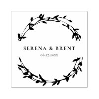Modern simple Wreath Save the date