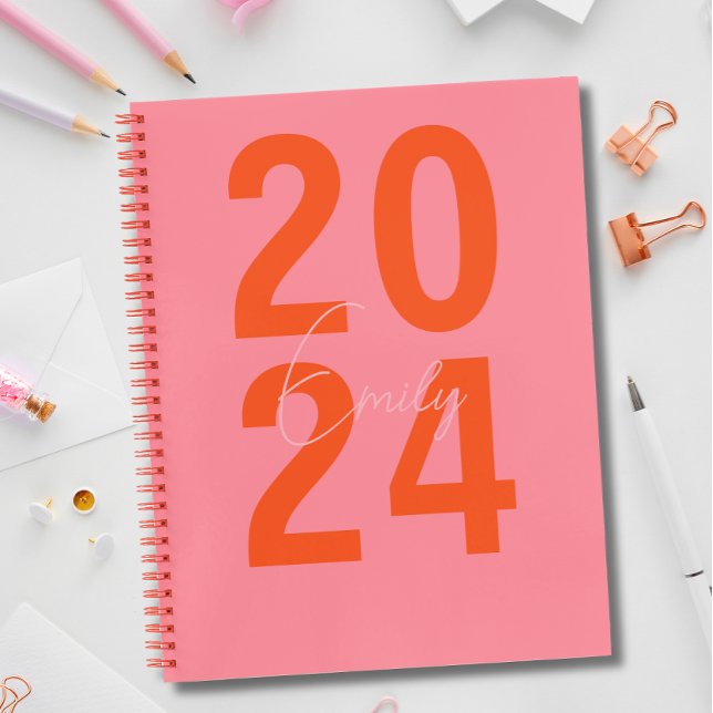 Modern Simple Year + Name  Notebook (Creator Uploaded)