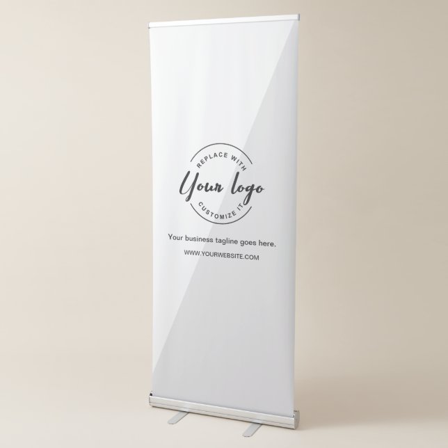 Modern Simple Your Company logo here Retractable Banner (3/4)