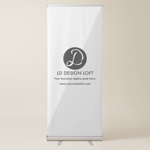 Modern Simple Your Company logo here Retractable Banner