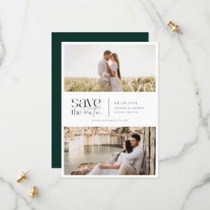 Modern Simplicity 2 Photo Wedding Save The Date