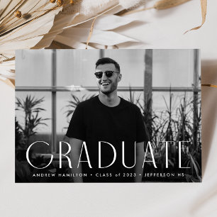 Modern Simplicity Photo Graduation Announcement