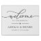 Modern Simply Elegant Wedding Welcome Sign Canvas