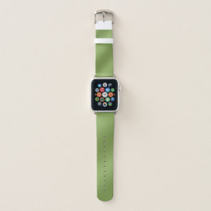 Modern Simply Solid Green gradient Wave pattern Apple Watch Band
