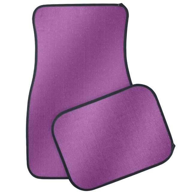 Modern Simply Solid purple gradient Wave pattern Car Floor Mat (Set)