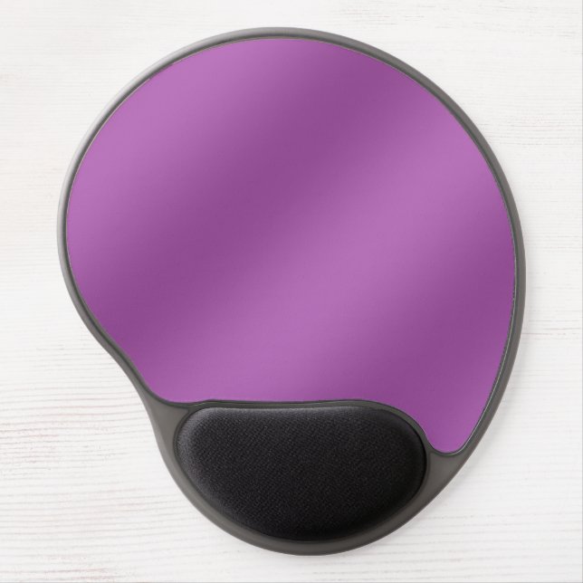 Modern Simply Solid purple gradient Wave pattern Gel Mouse Pad (Front)