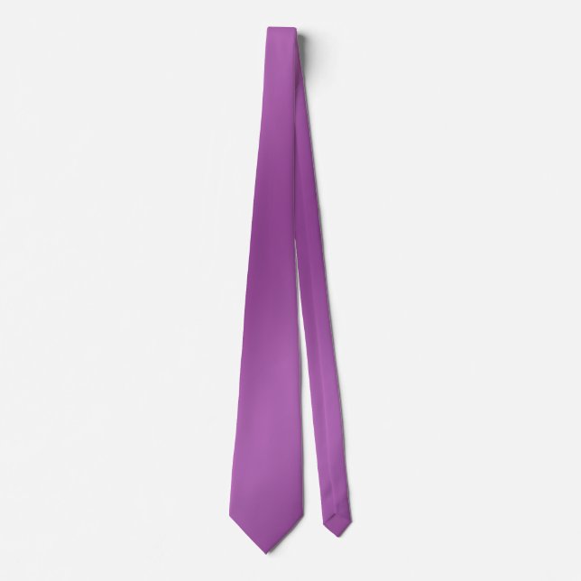 Modern Simply Solid purple gradient Wave pattern Neck Tie (Front)