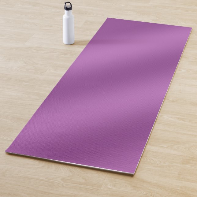 Modern Simply Solid purple gradient Wave pattern Yoga Mat (In Situ)