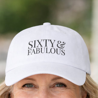 Modern Sixty and Fabulous Bold 50th Hat