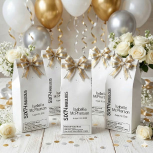 Modern Sixty and Fabulous Bold Birthday Party Roasted Coffee