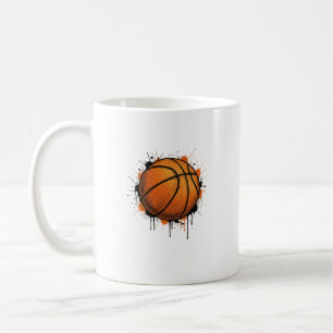 Modern Sketch Basketball Illustration Mug