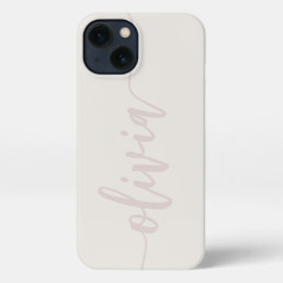 Modern Sketched Script Personalized Name iPhone 13 Case