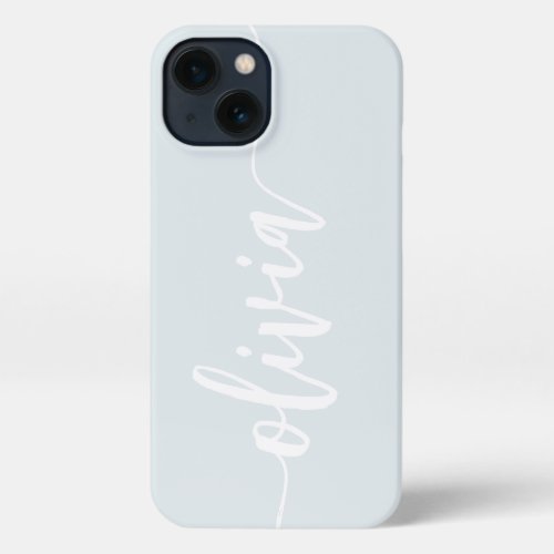 Modern Sketched Script Personalized Name iPhone 13 Case