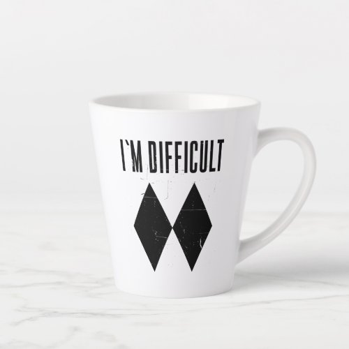 Modern Ski Im Difficult Skiers Gag Latte Mug