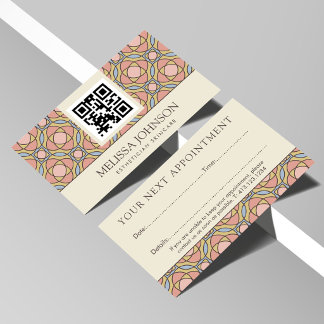Modern Skincare Esthetician Appointment Card