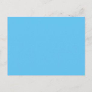 Modern Sky Blue Personalized Postcard