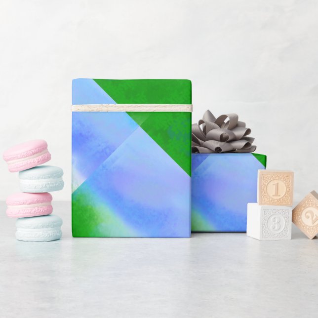 MODERN SKY BLUE WRAPPING PAPER (Baby Shower)