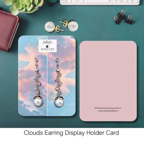 Modern Sky Earring Display  Business Card