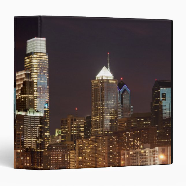 Modern skyscrapers of Philadelphia downtown 3 Ring Binder (Front/Spine)