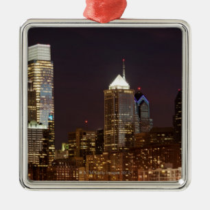Modern skyscrapers of Philadelphia downtown Metal Ornament
