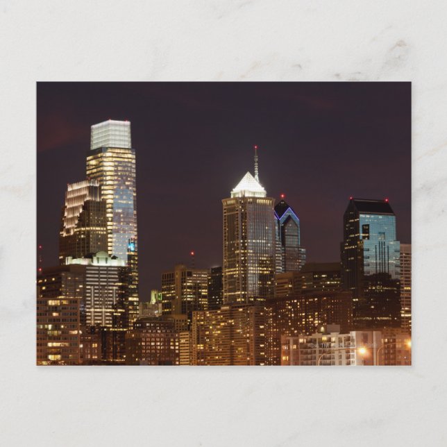 Modern skyscrapers of Philadelphia downtown Postcard (Front)