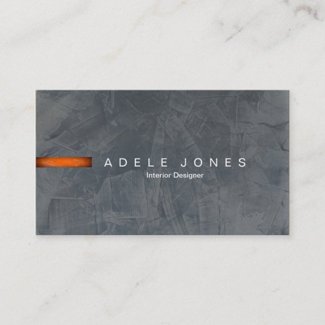 Modern Slate Business Card (Front)