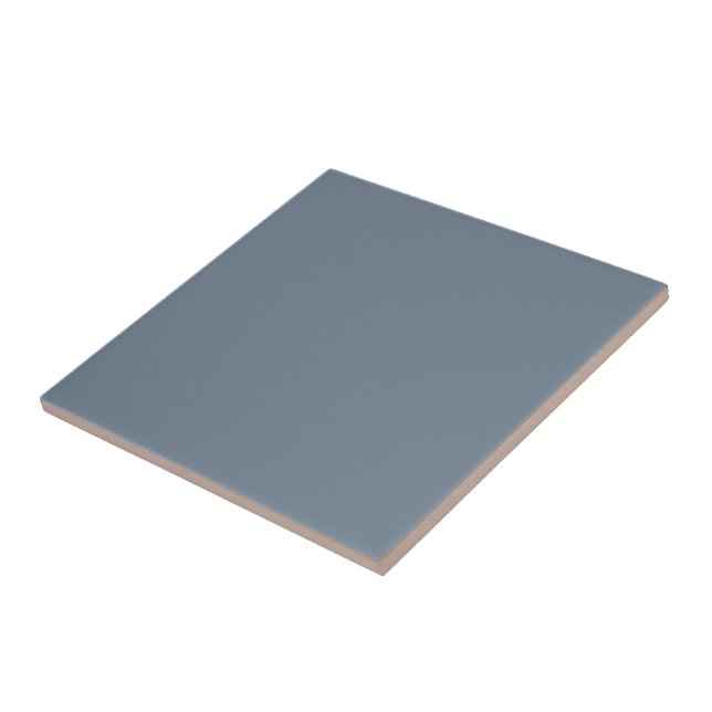 Modern Slate Gray Ceramic Tile Home Decor Accent (Side)