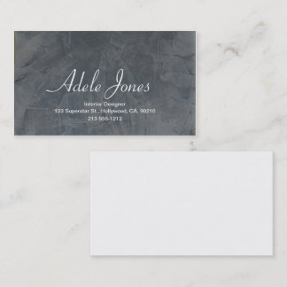 Modern Slate Gray Minimalist Professional Business Card