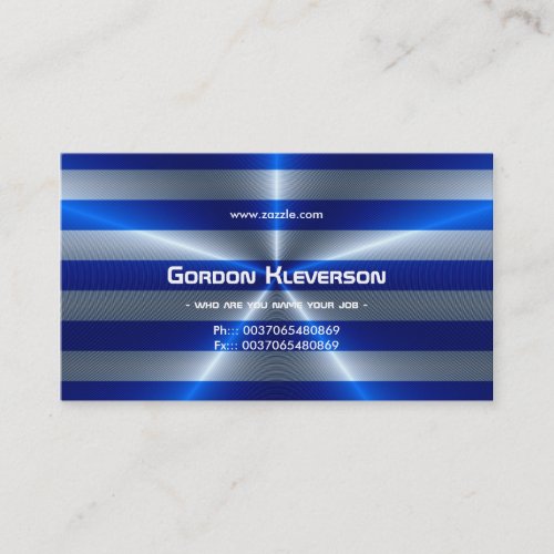 electric glossy business card