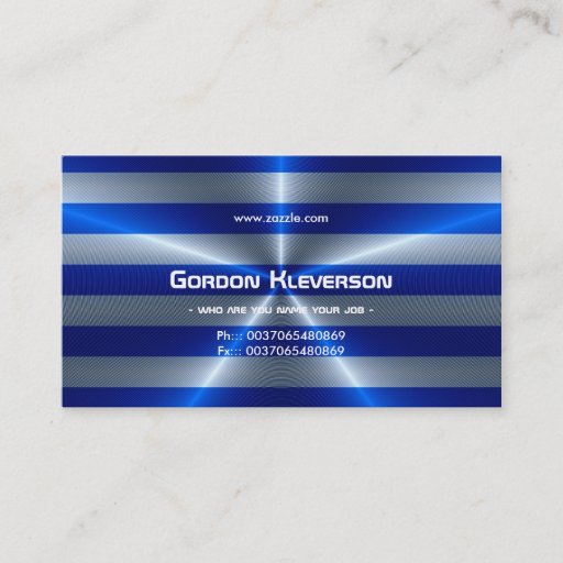 Customizable electric glossy business card