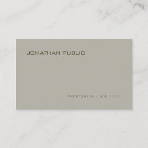 Modern Sleek Design Professional Elegant Template Business Card