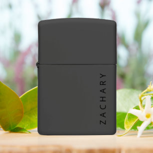 Modern Sleek Name Personalized Zippo Lighter