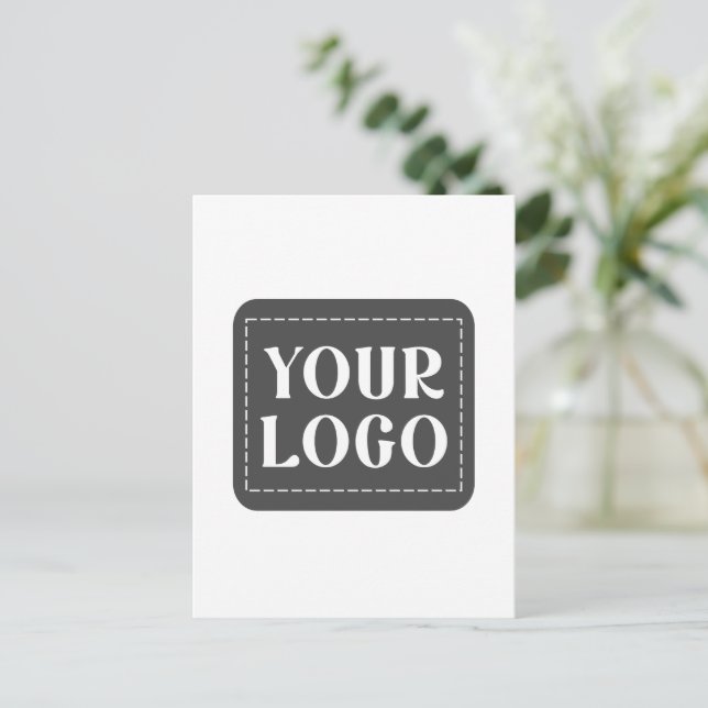 Modern, Sleek, Sophisticated & Customizable Postcard (Standing Front)