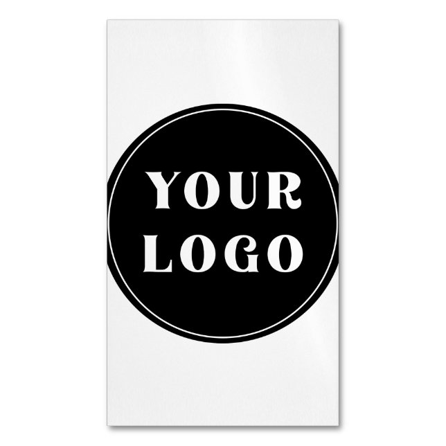 Modern, Sleek, stylish, & Customizable Business Card Magnet (Front Vertical)