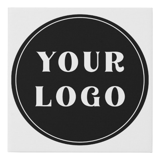 Modern, Sleek, stylish, & Customizable Faux Canvas Print (Front)