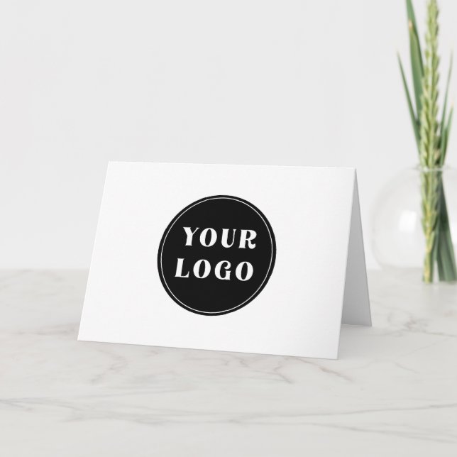 Modern, Sleek, stylish, & Customizable Letterpress Thank You Card (Front)