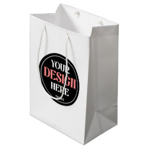 Modern, Sleek, stylish, & Customizable Medium Gift Bag