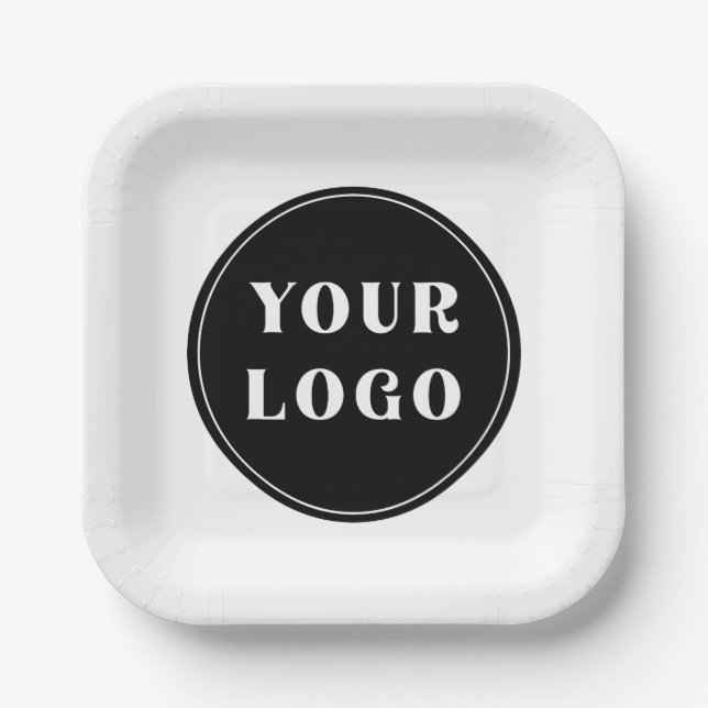 Modern, Sleek, stylish, & Customizable Paper Plates (Front)