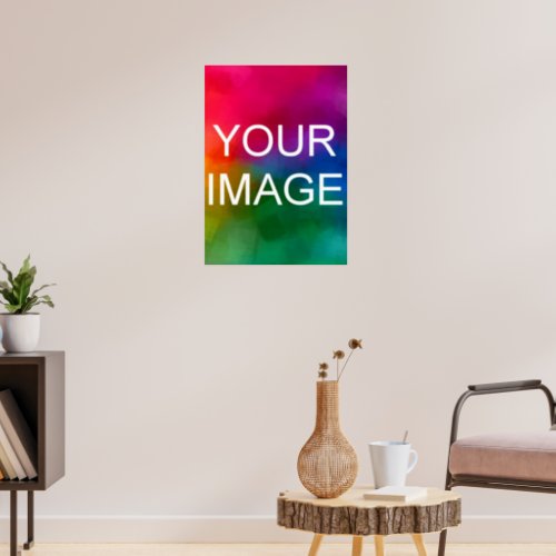Modern Sleek Template Personalized Photo Custom Poster