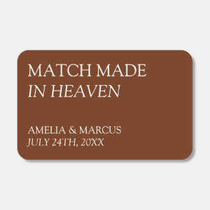 Modern & Sleek Typography Wedding Matchboxes