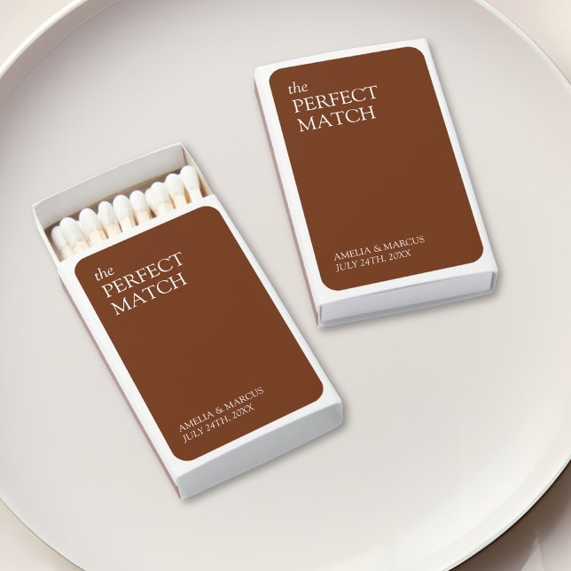 Modern & Sleek Typography Wedding Matchboxes (Creator Uploaded)