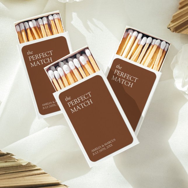 Modern & Sleek Typography Wedding Matchboxes (Creator Uploaded)