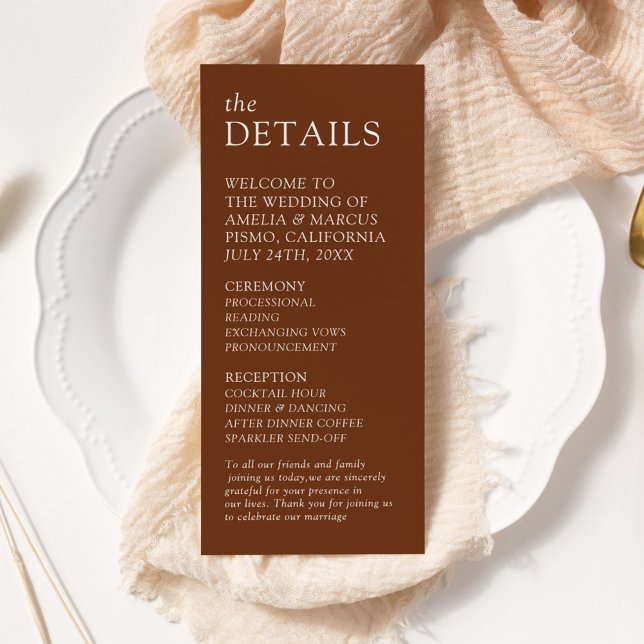 Modern & Sleek Typography Wedding Program (Creator Uploaded)