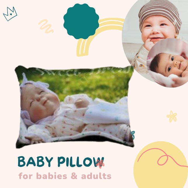  Modern Sleeping Infant Photo Accent Pillow (Creator Uploaded)