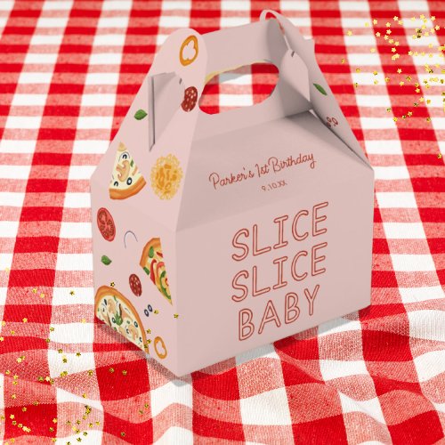 Modern Slice Slice Baby 1st Birthday  Favor Boxes