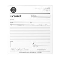 Modern Small Business Invoice Sales Receipt Gray