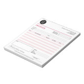 Modern Small Business Invoice Sales Receipt Notepad | Zazzle